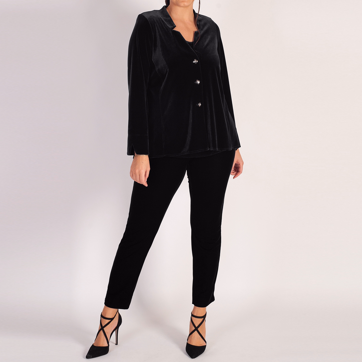 Mid-Rise Straight Leg Trousers