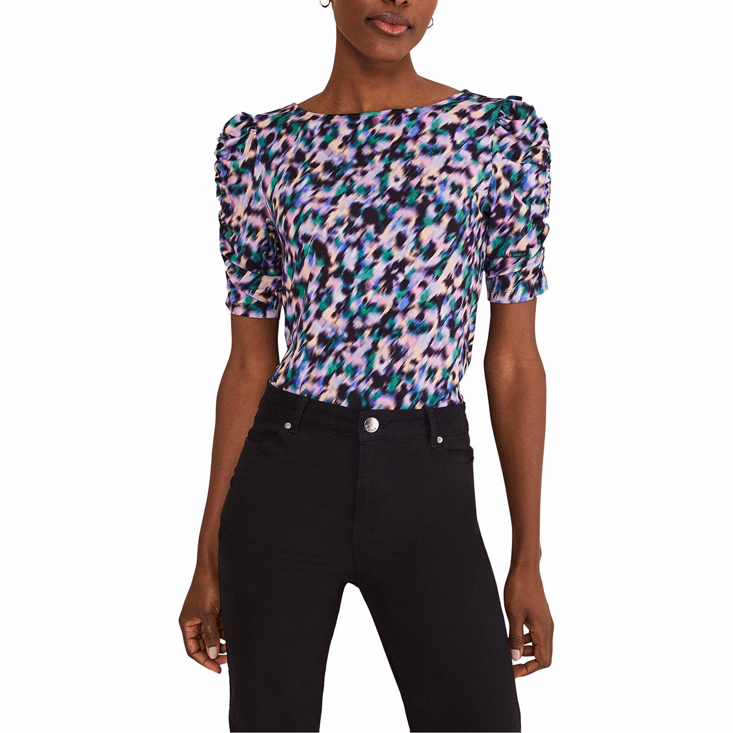 Sasha Shrimp Sleeve Jersey Top