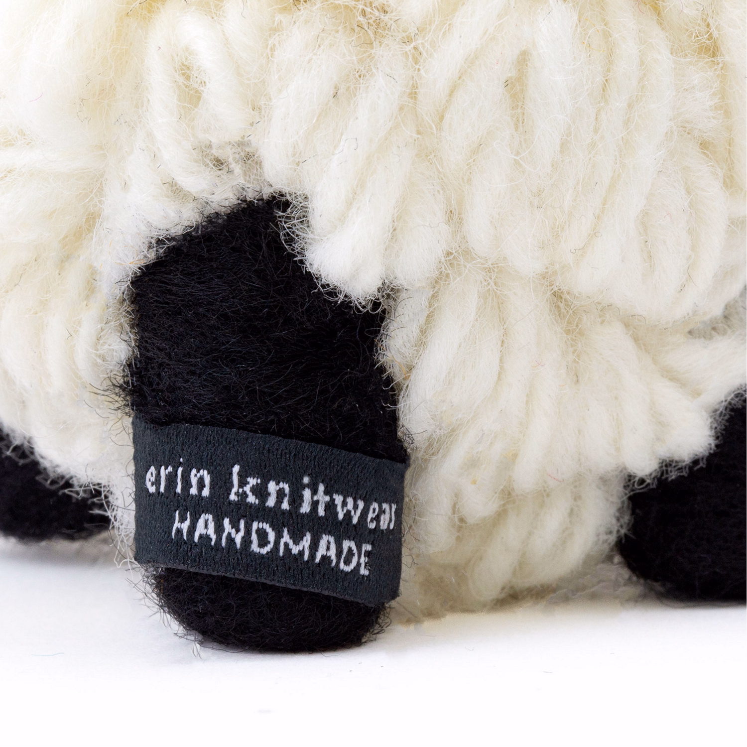 Medium Knitted Sheep with Green Flat Cap