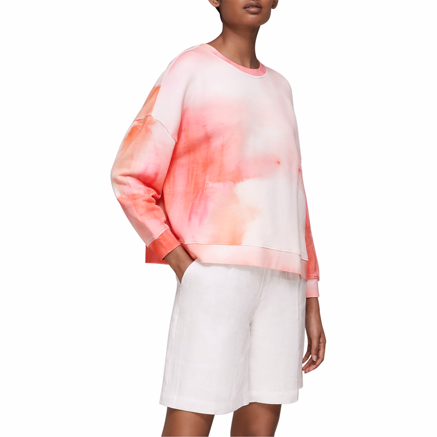 Tie Dye Cotton Sweatshirt