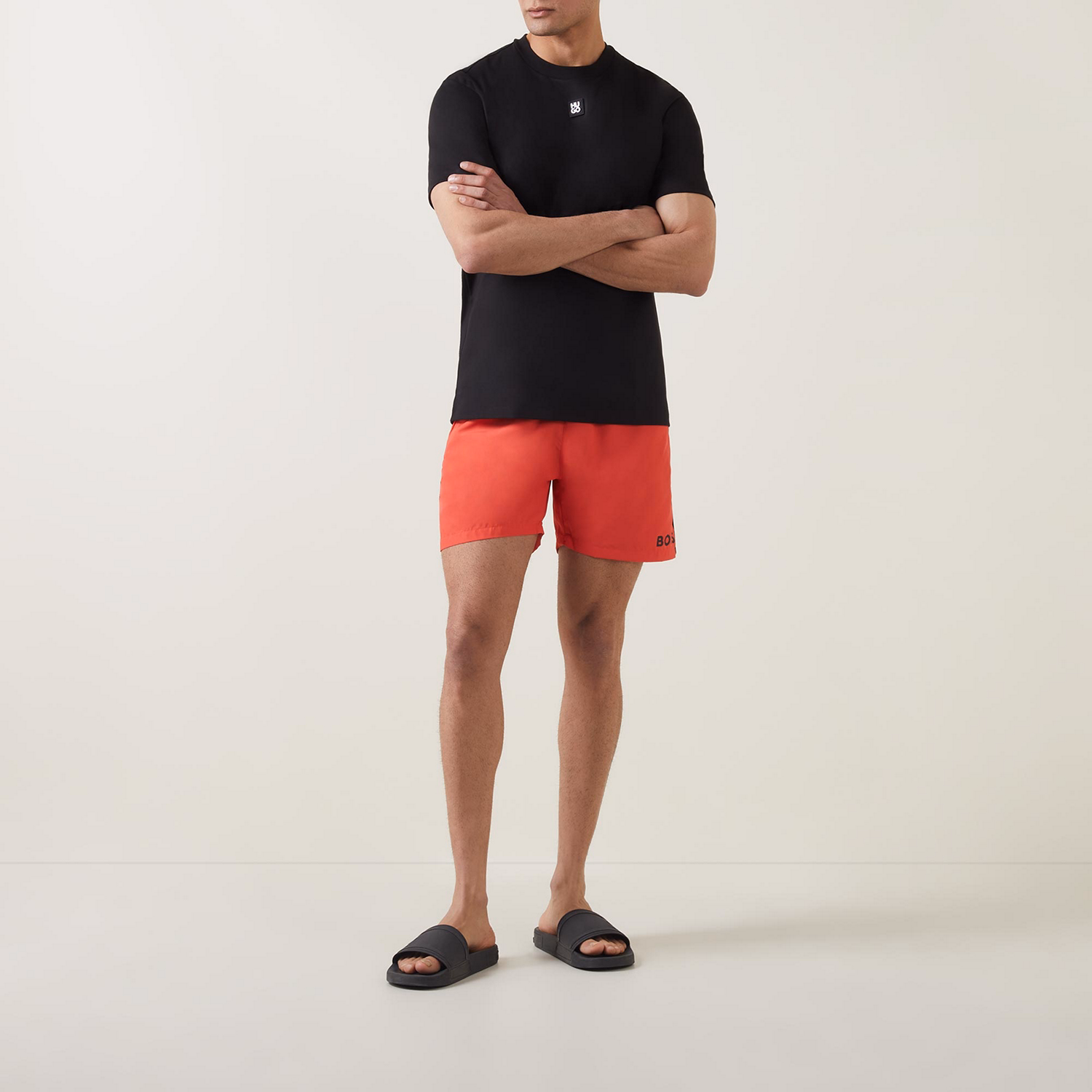 Starfish Contrast-Logo Swim Shorts