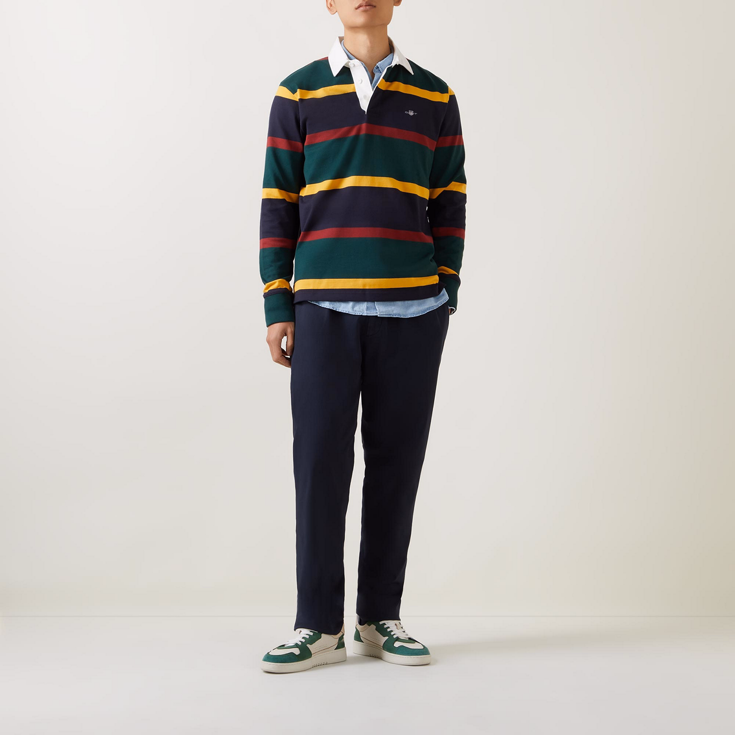 Heavy Shield Logo Rugby Sweatshirt