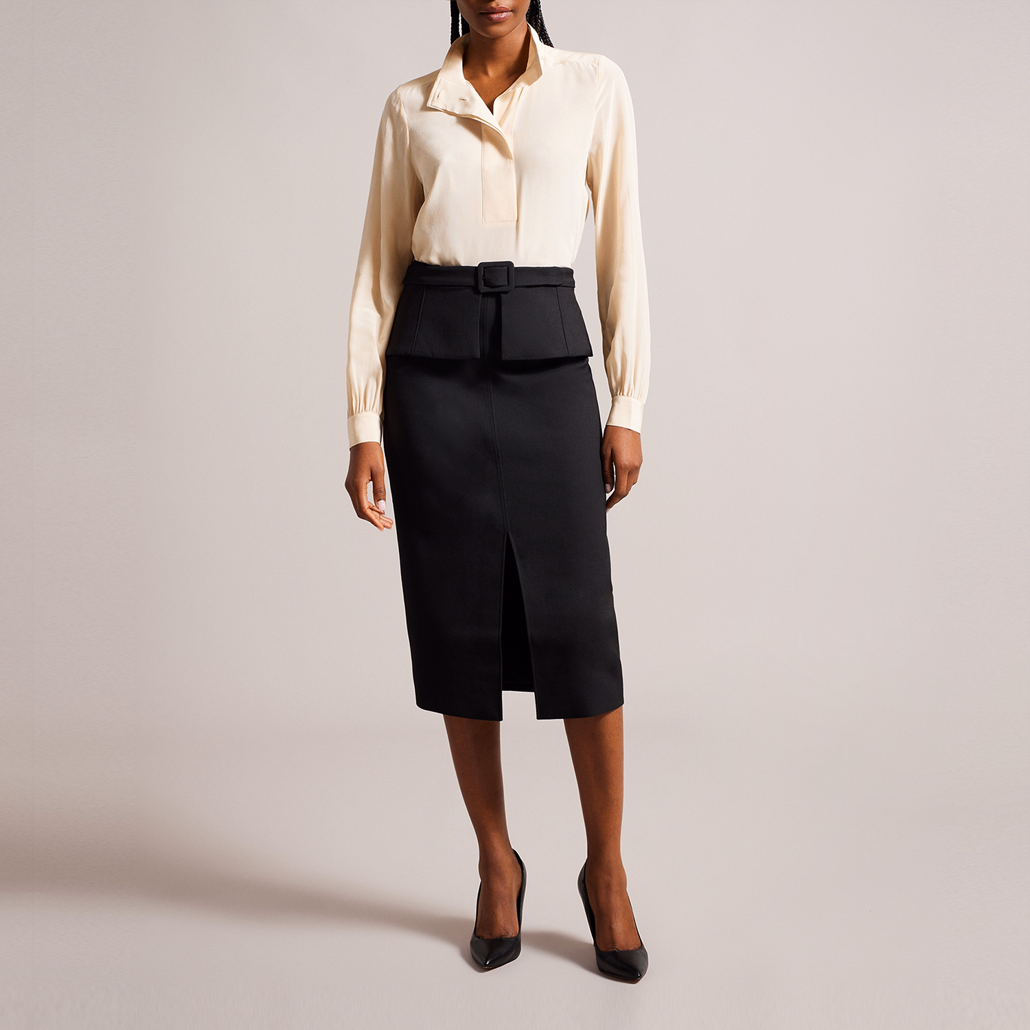 Floreei Slimline Peplum Skirt