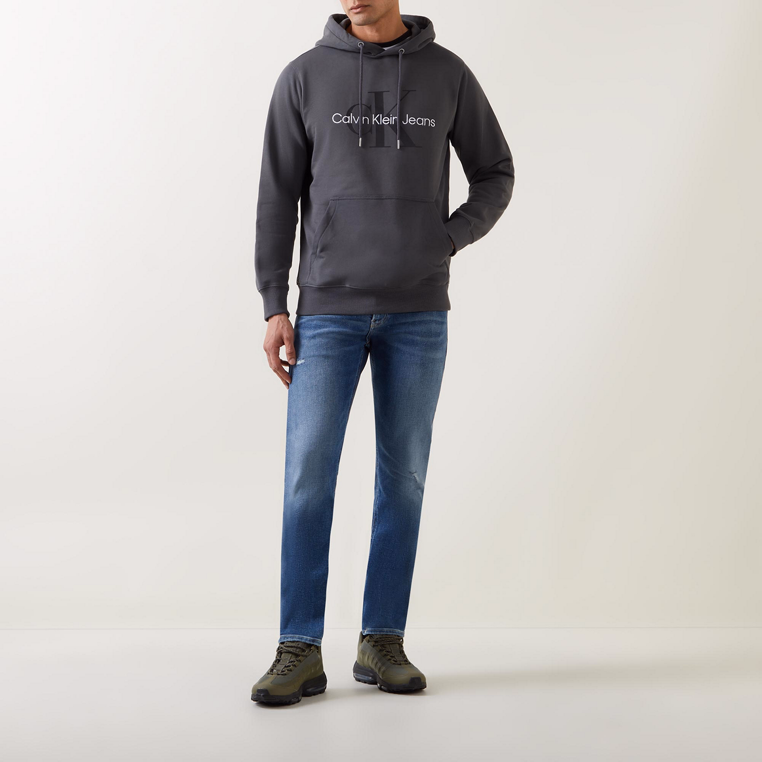 Monogram Drawstring Hoodie