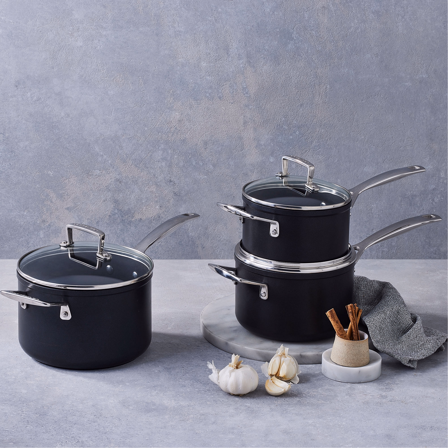 Three-Piece Non-Stick Saucepan Set