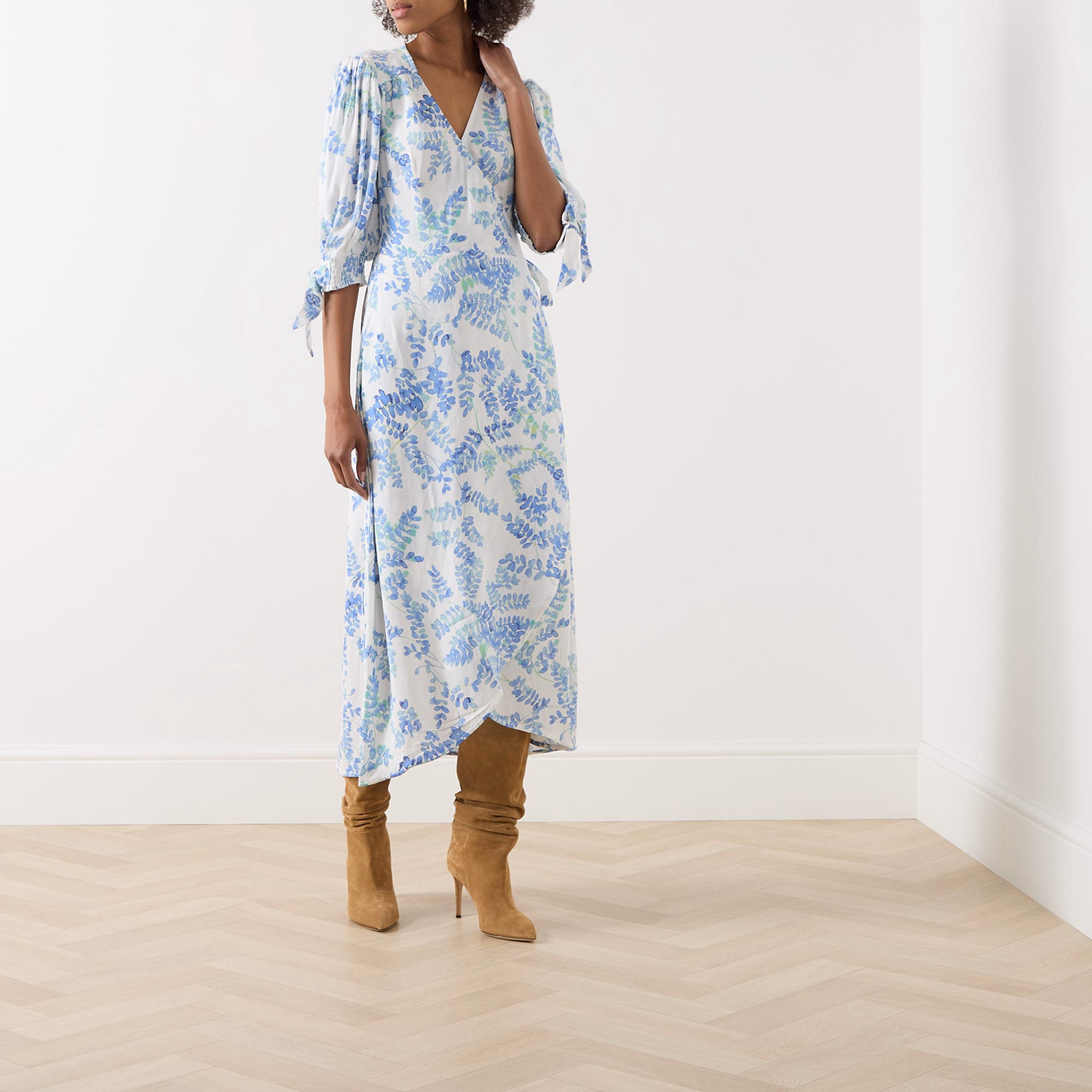 Hannah Floral Wrap Dress