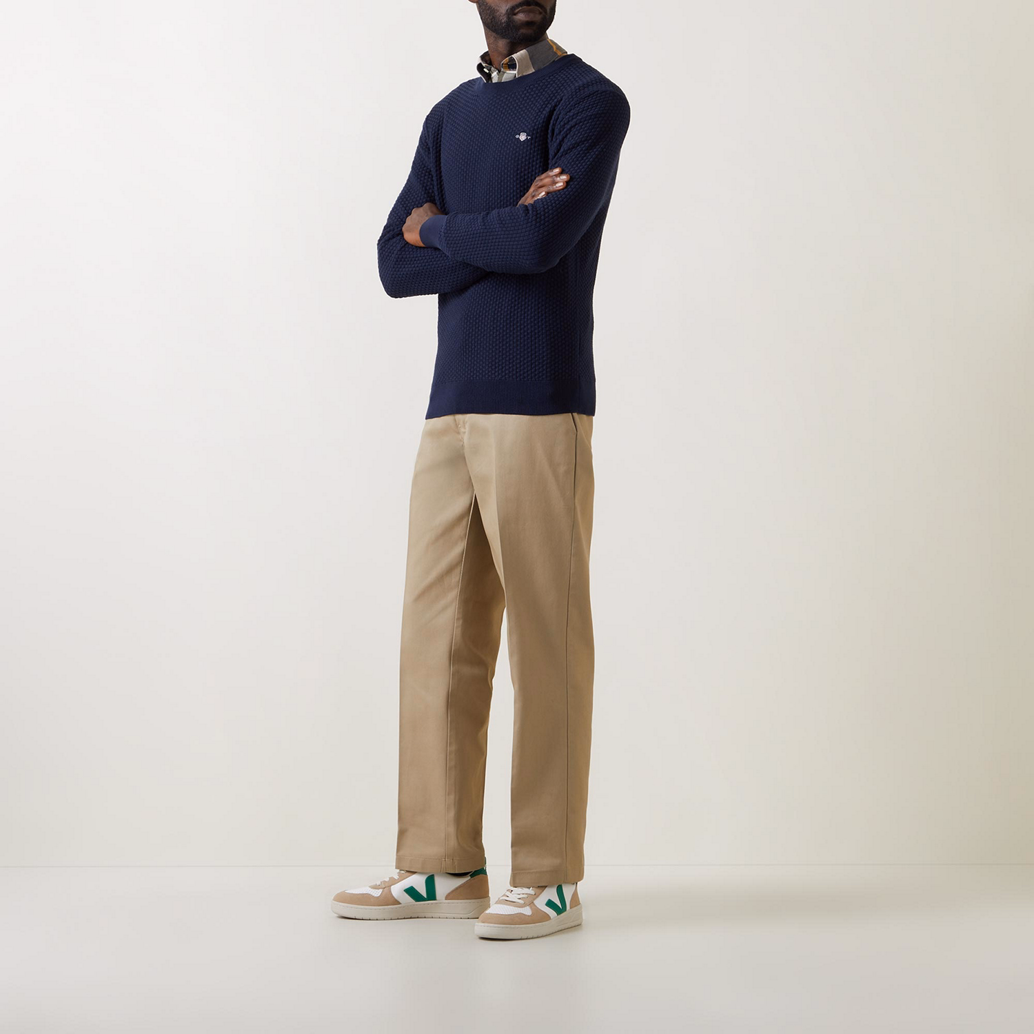 Logo Textured Sweater