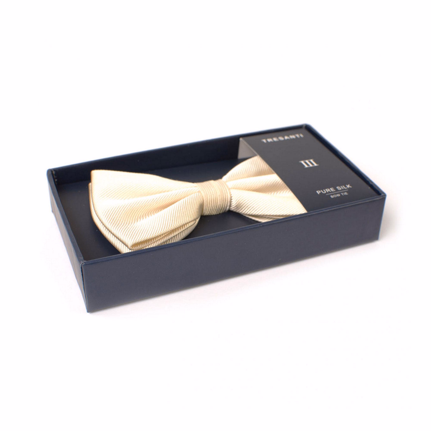 Ribbed Woven Bow Tie