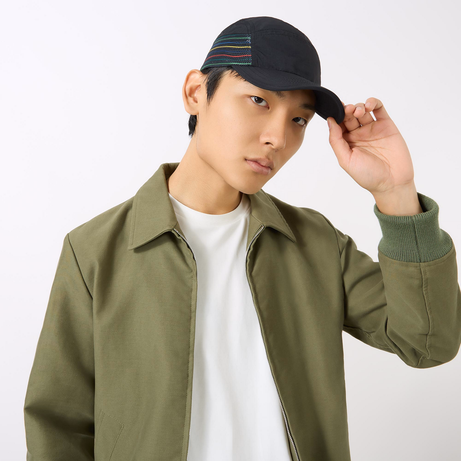 Rainbow Stripe Mesh Baseball Cap