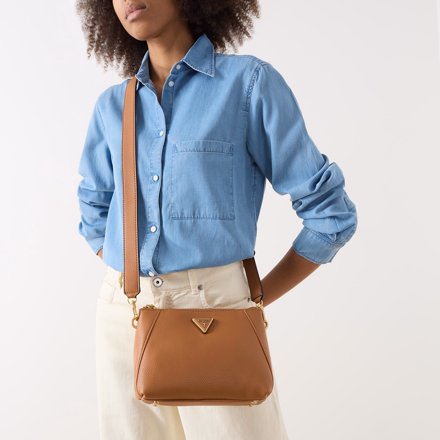 Laryn Double-Zip Crossbody Bag