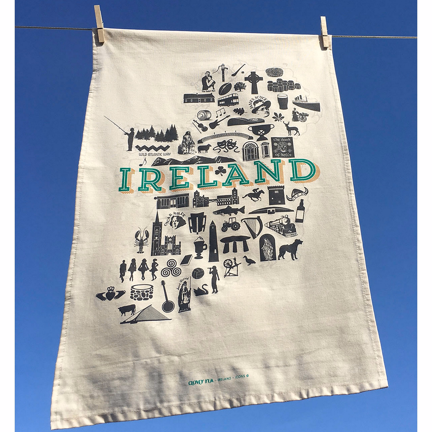 Ireland Icons Tea Towel