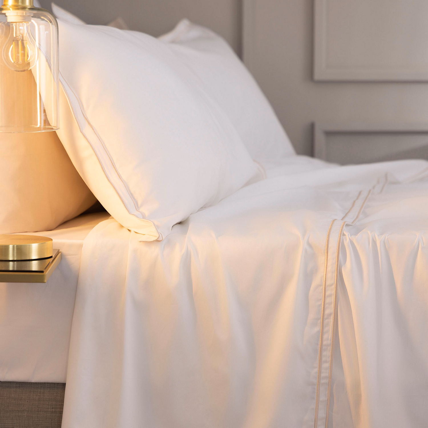 Savoy Duvet Set Oyster