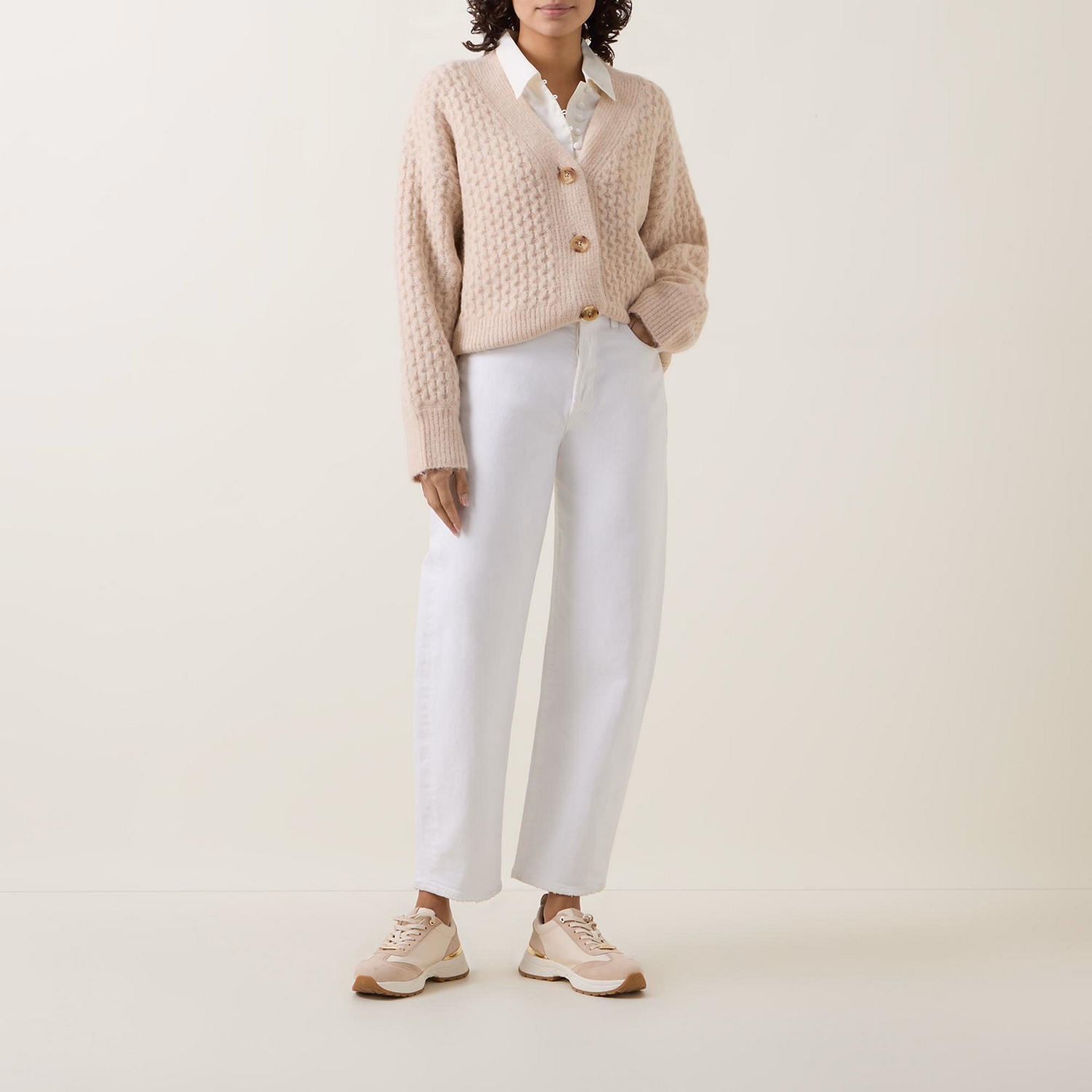 Olisse Cable-Knit Cardigan
