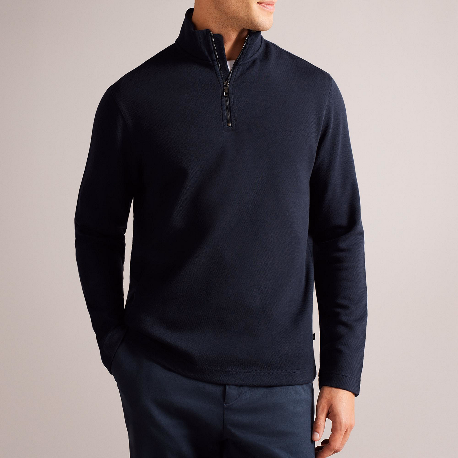 Morric Half Zip Funnel Neck Sweater