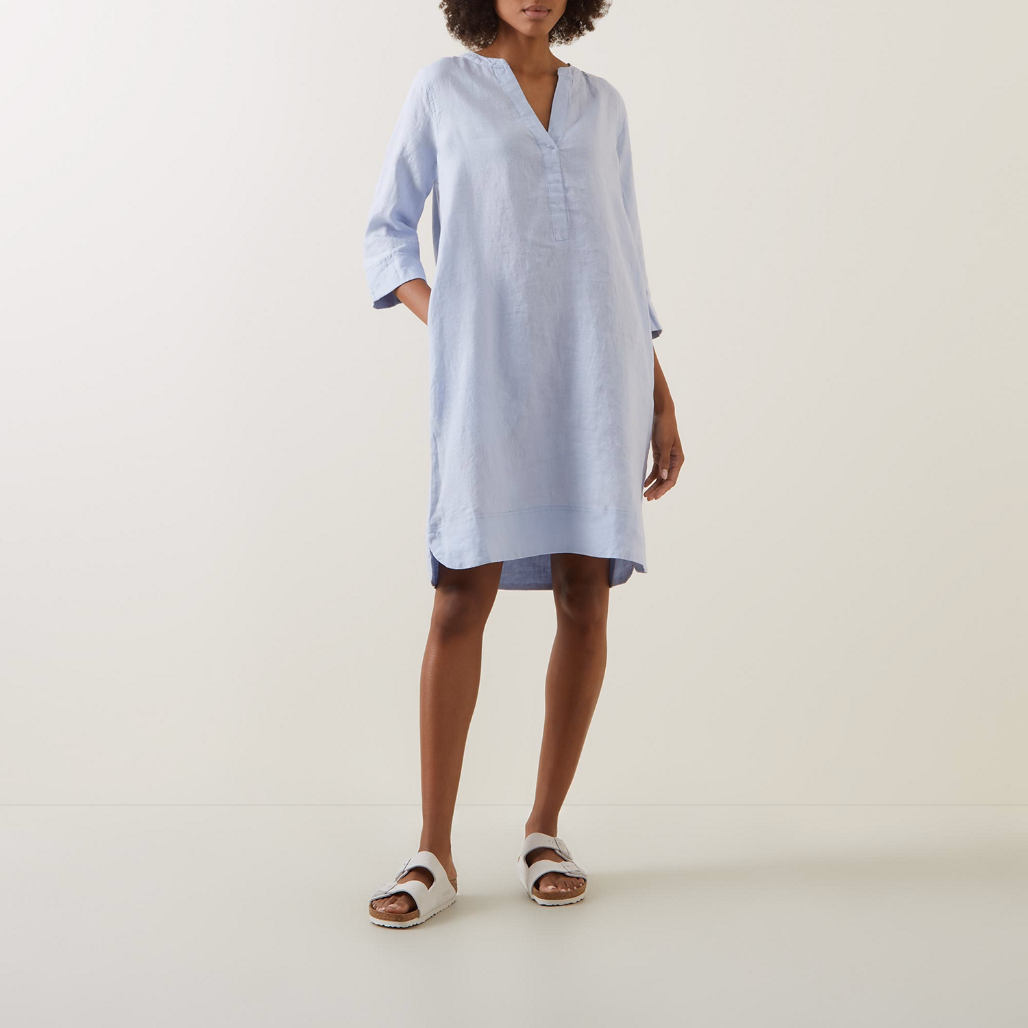 Nokolo Linen Shift Dress