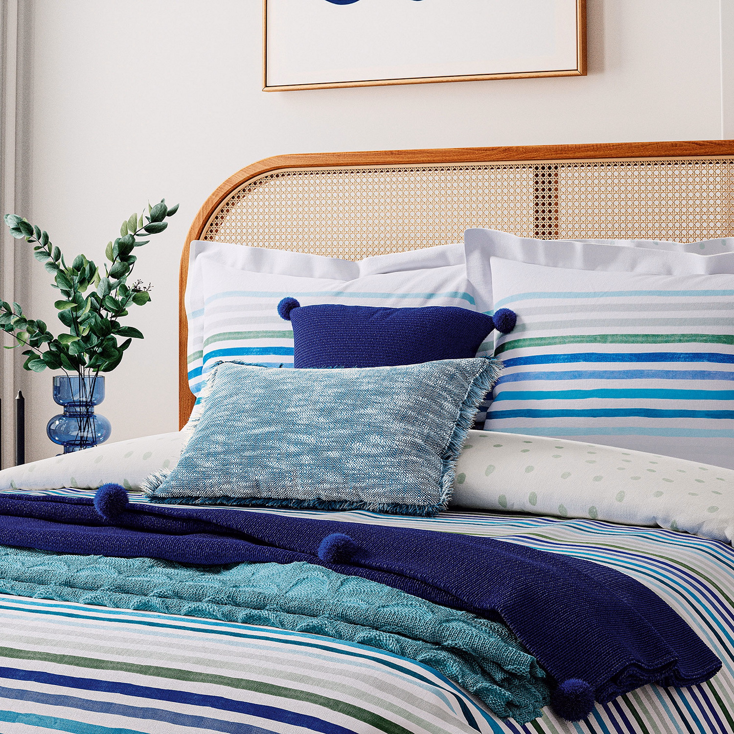 Margot Duvet Set Aqua