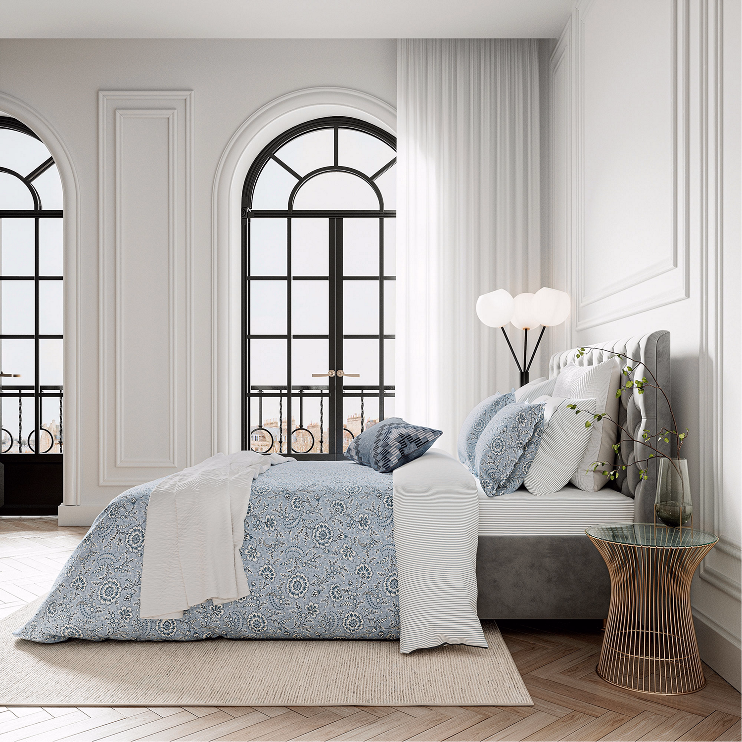 Azora Throw Chambray