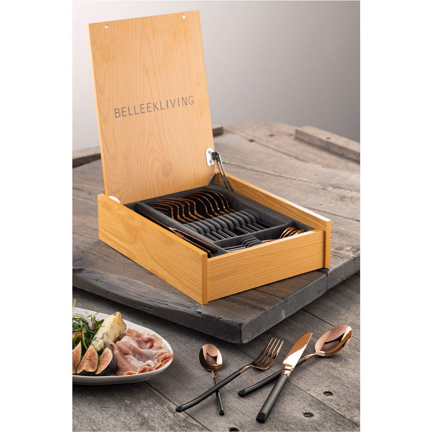 Noir 24 Piece Cutlery Set