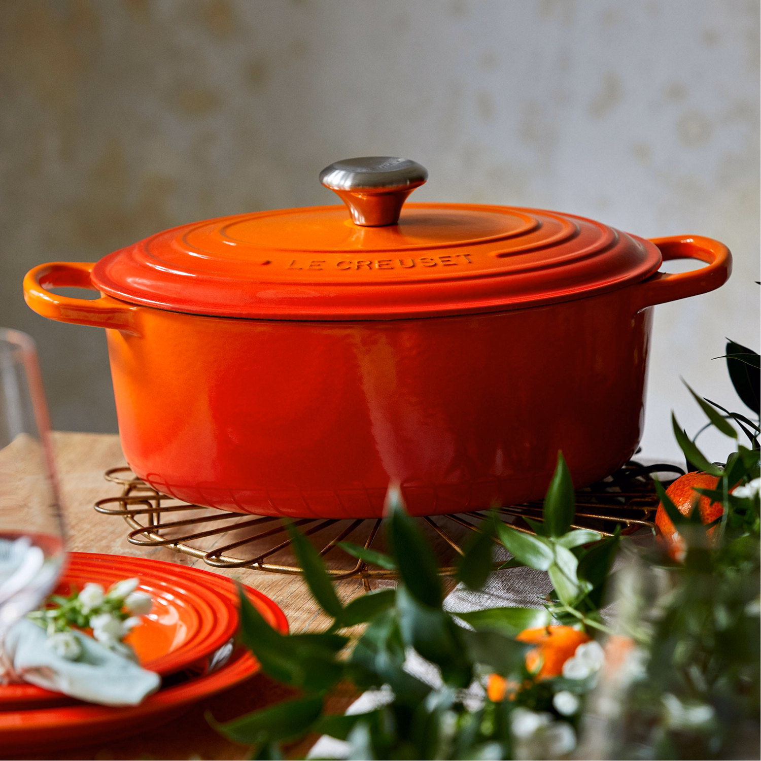 Signature Cast Iron Oval Casserole 31cm