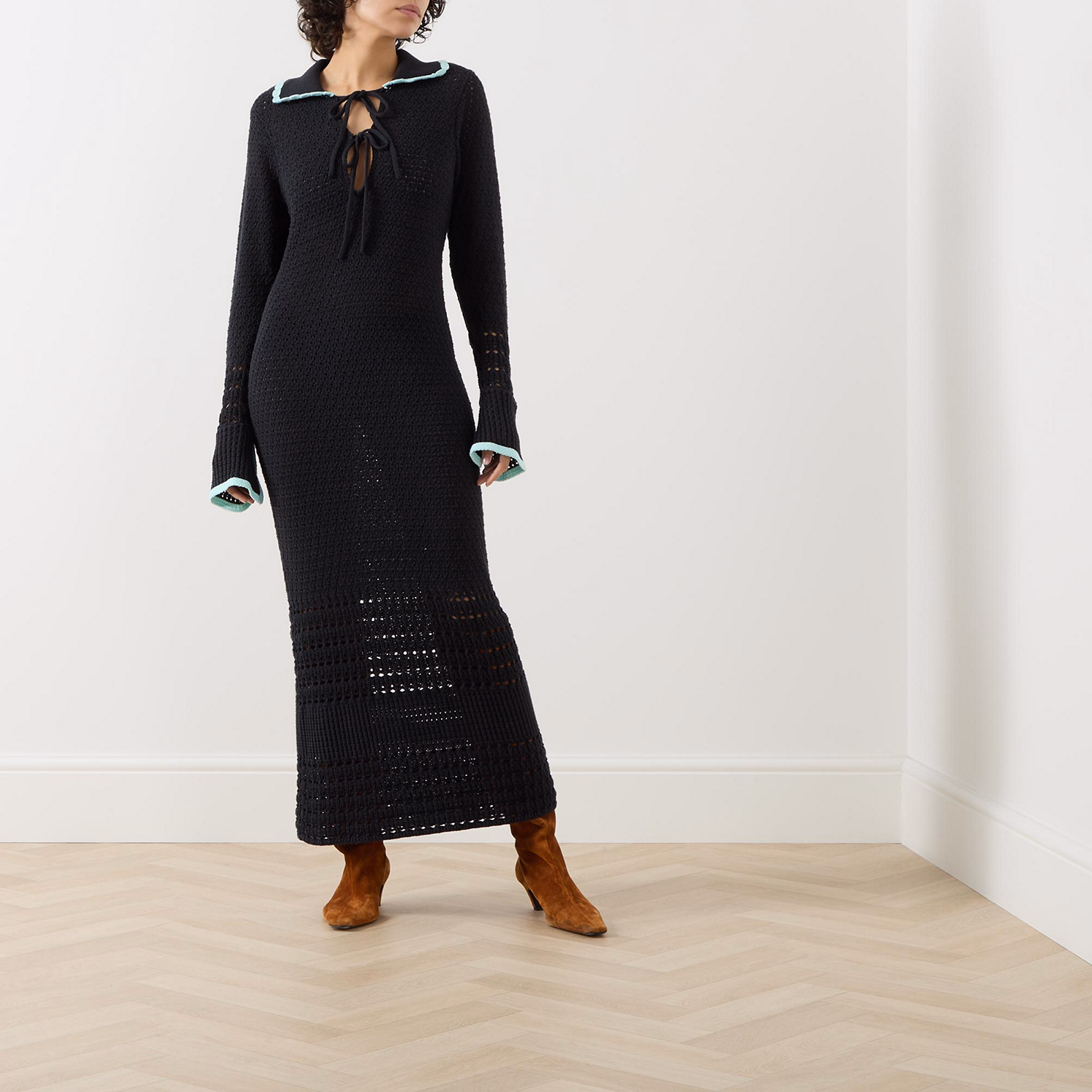 Delilah Crochet Fitted Dress