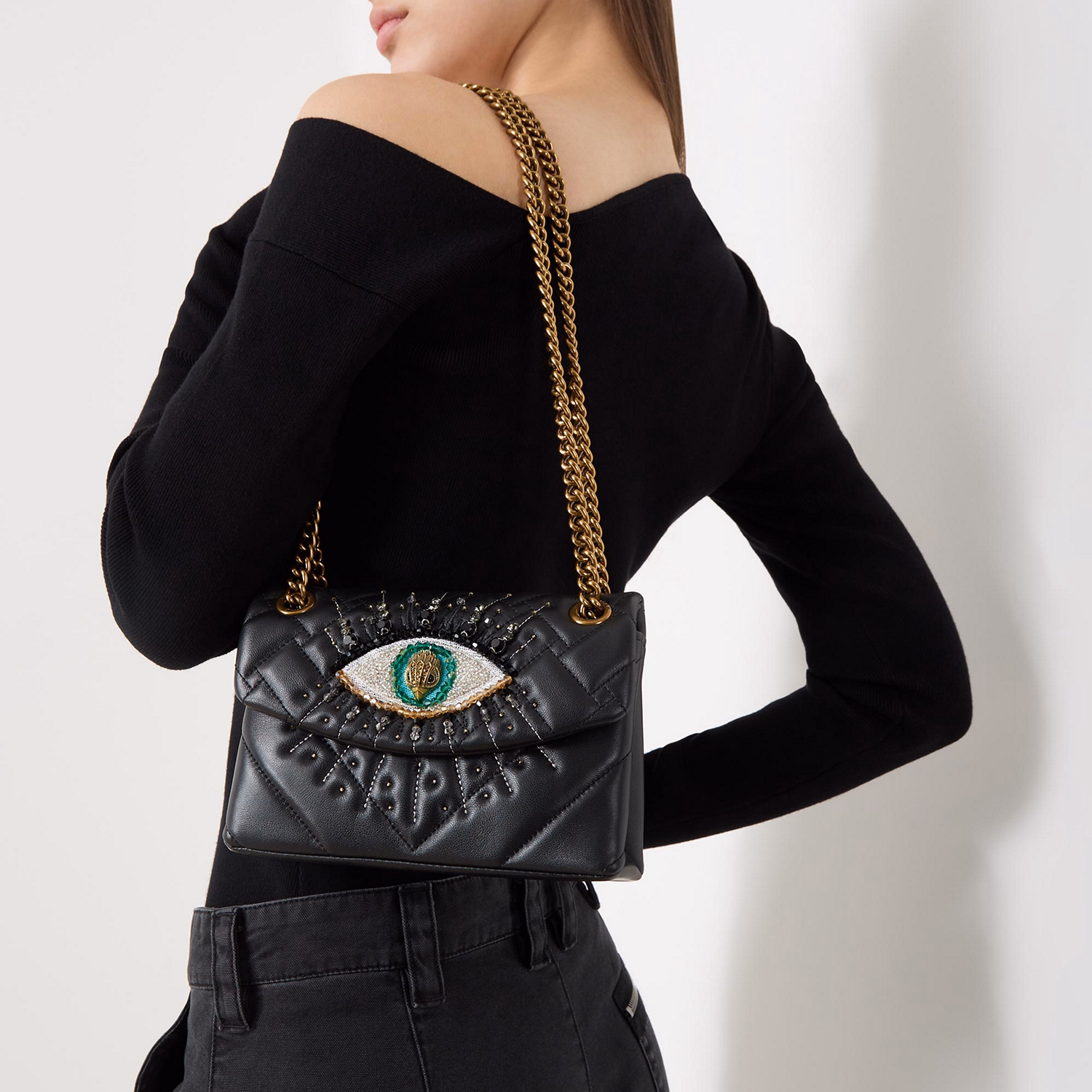 Kensington Eye Leather Shoulder Bag