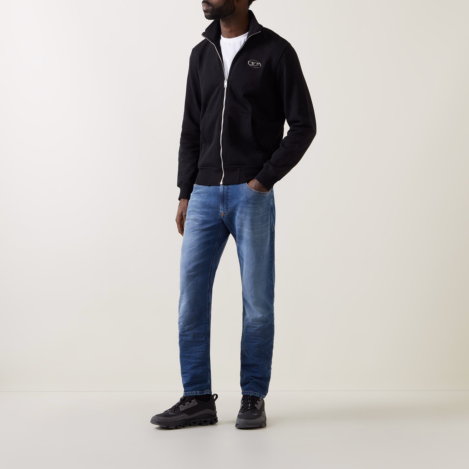 D-Krooley Drawstring Tapered Jeans