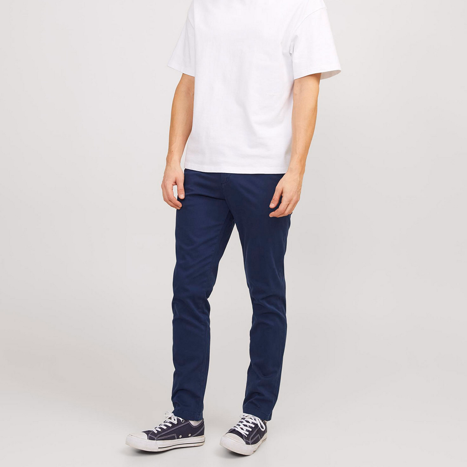 Marco Bowie Low-Rise Slim Fit Chinos
