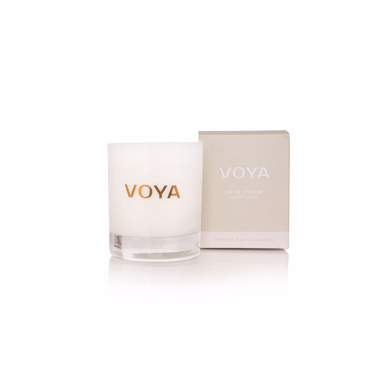 Lavender Rose and Camomile Scented Candle