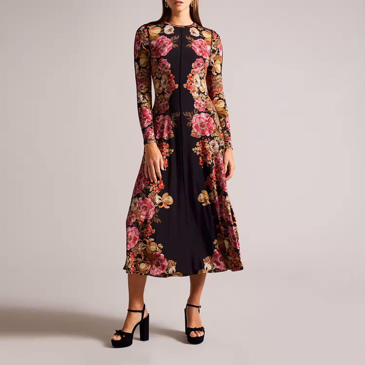 Analou Floral Printed Midi Dress
