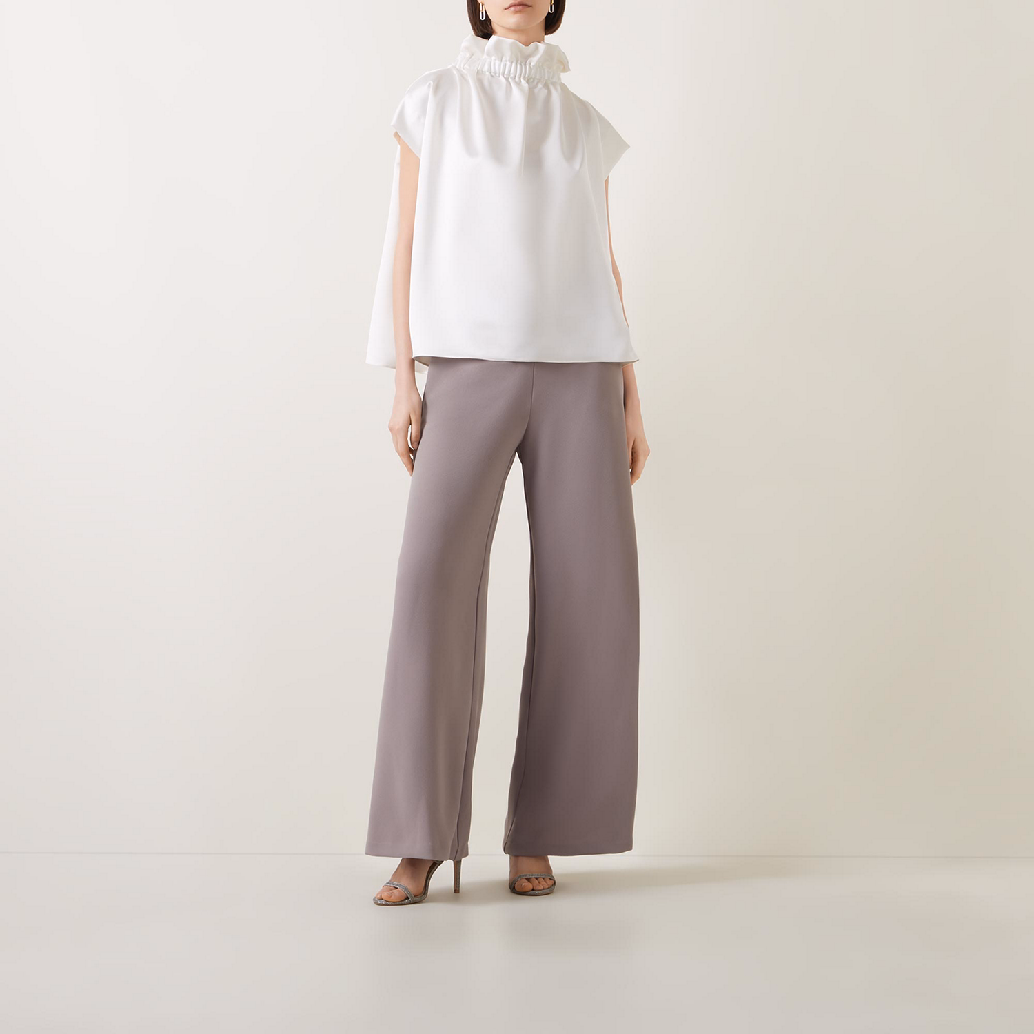 Lotus Ruffle-Neck Blouse