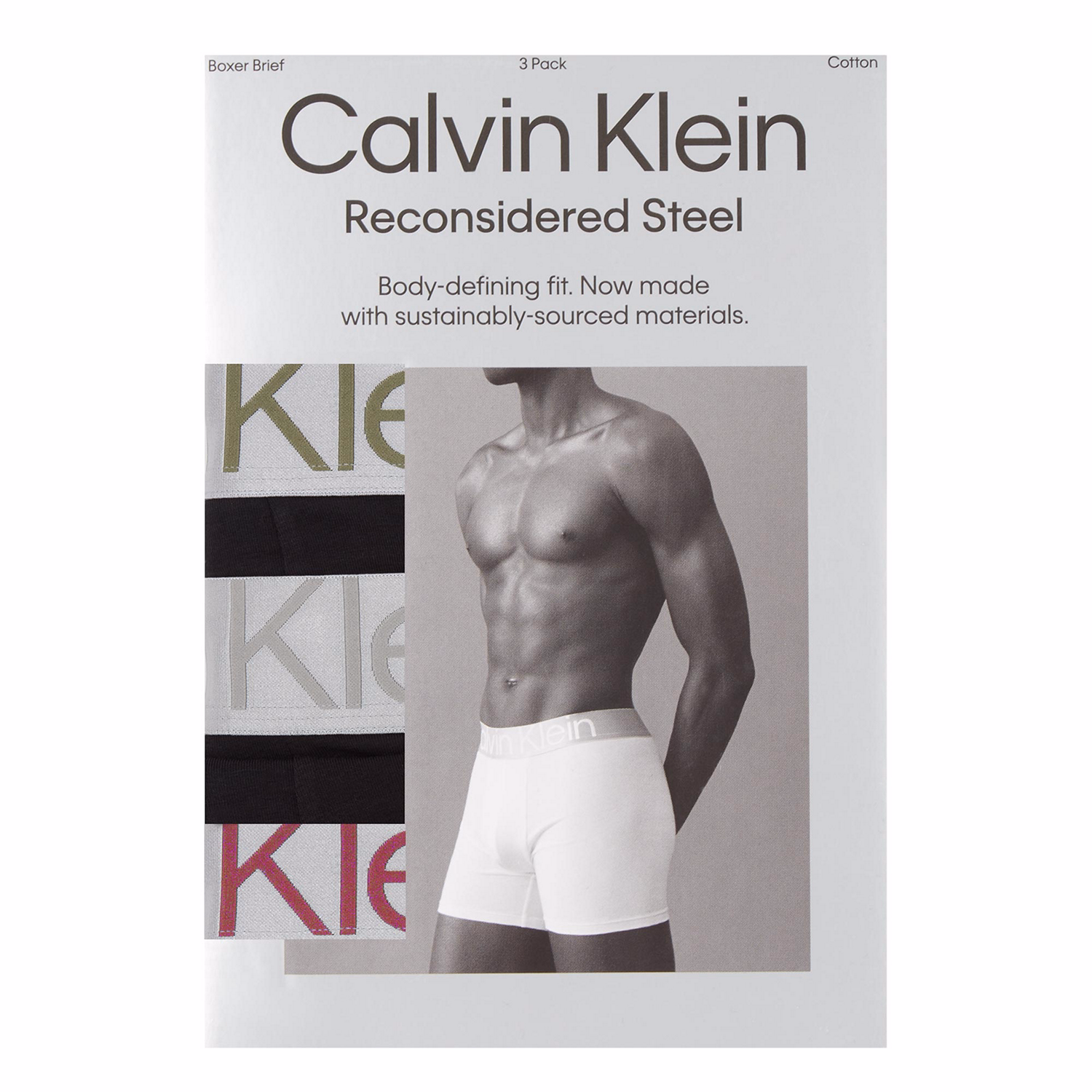 Three-Pack Reconsidered Steel Boxer Briefs