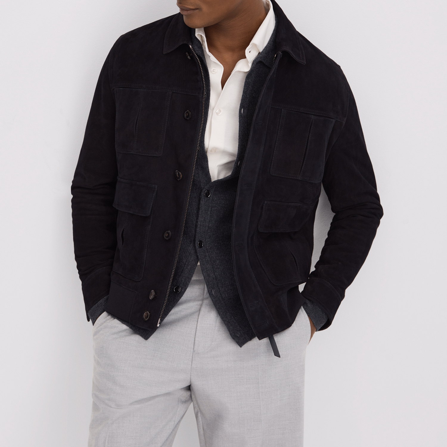 Thomas Suede Leather Jacket