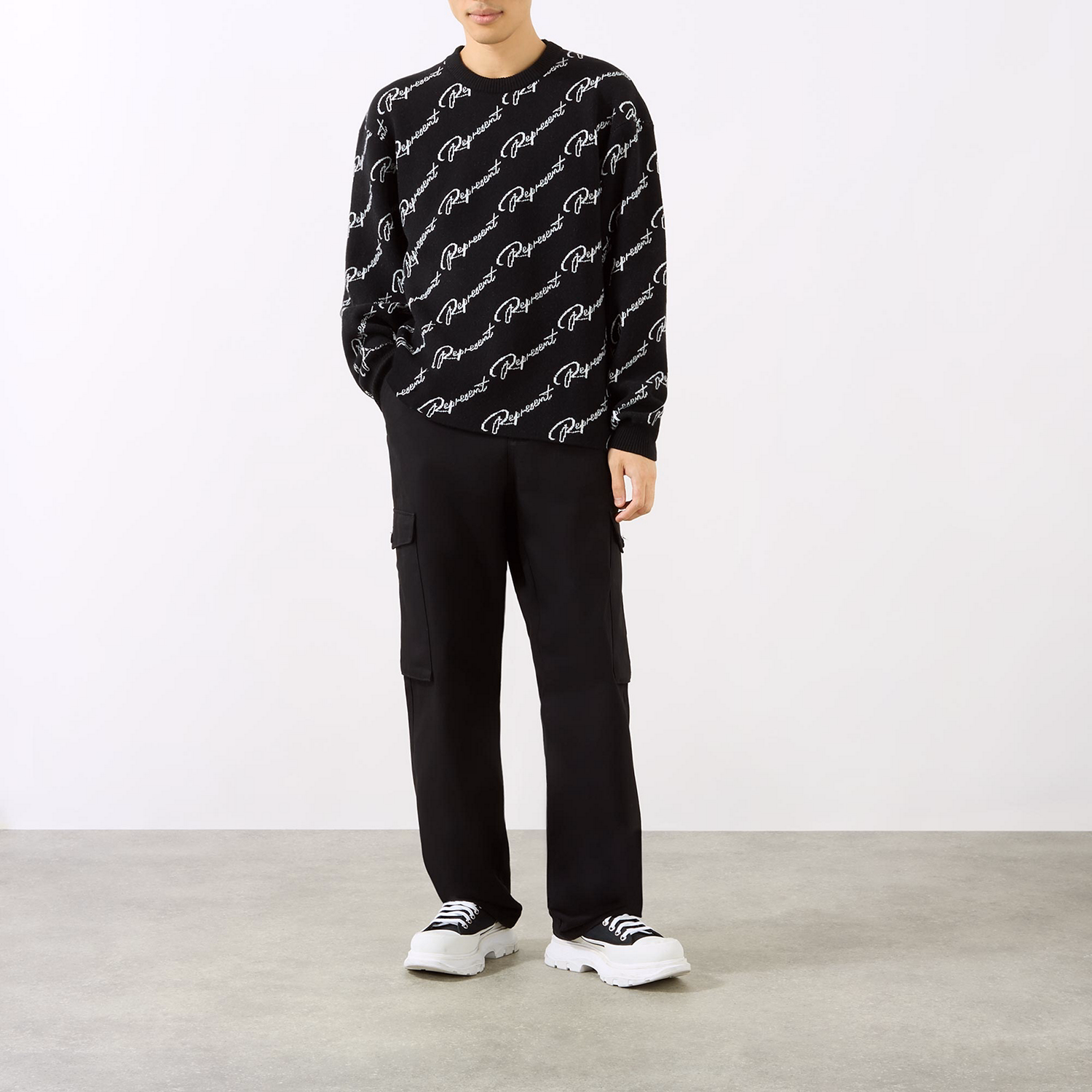 Jacquard Logo Sweater