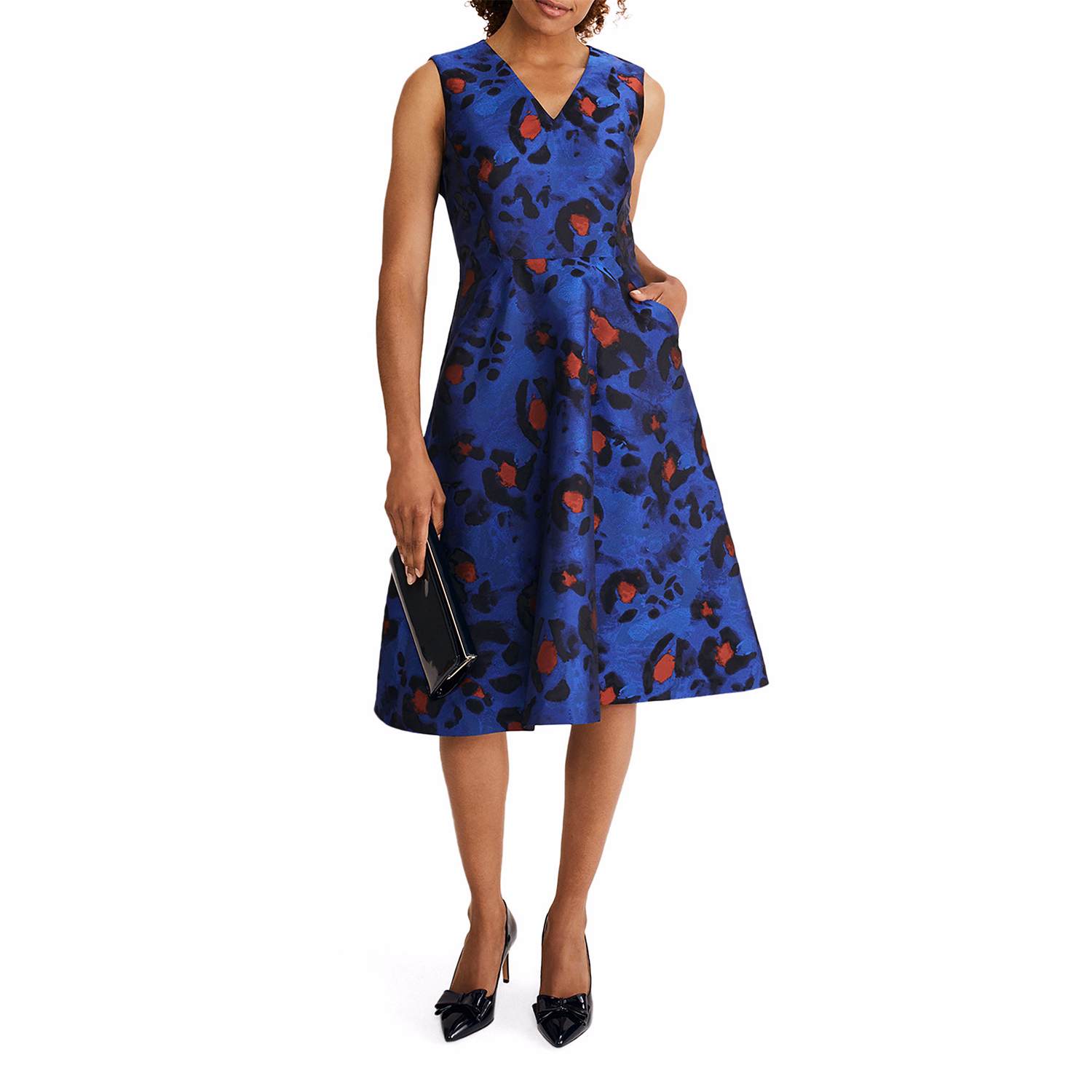 Clarisse Print Jacquard Dress