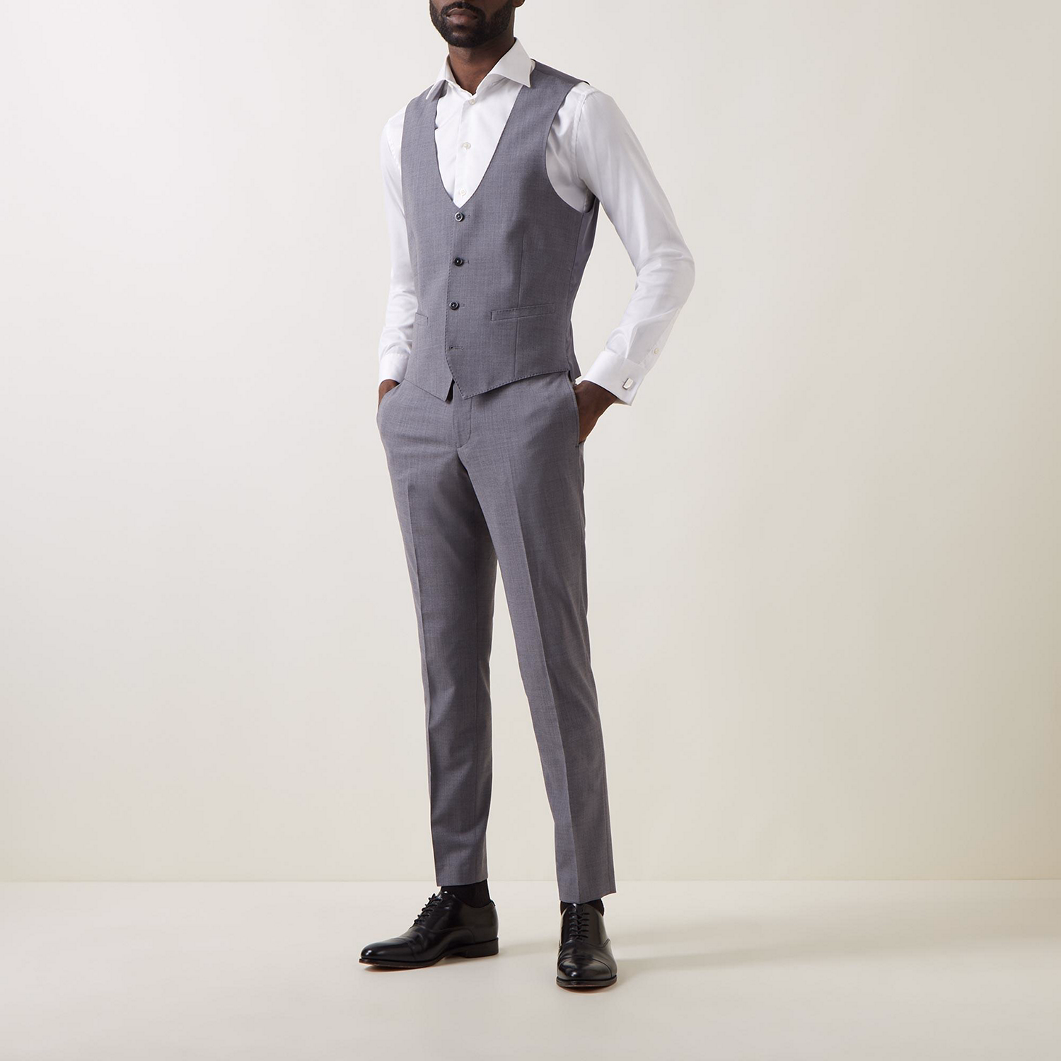 Luca Wool-Blend Suit Trousers