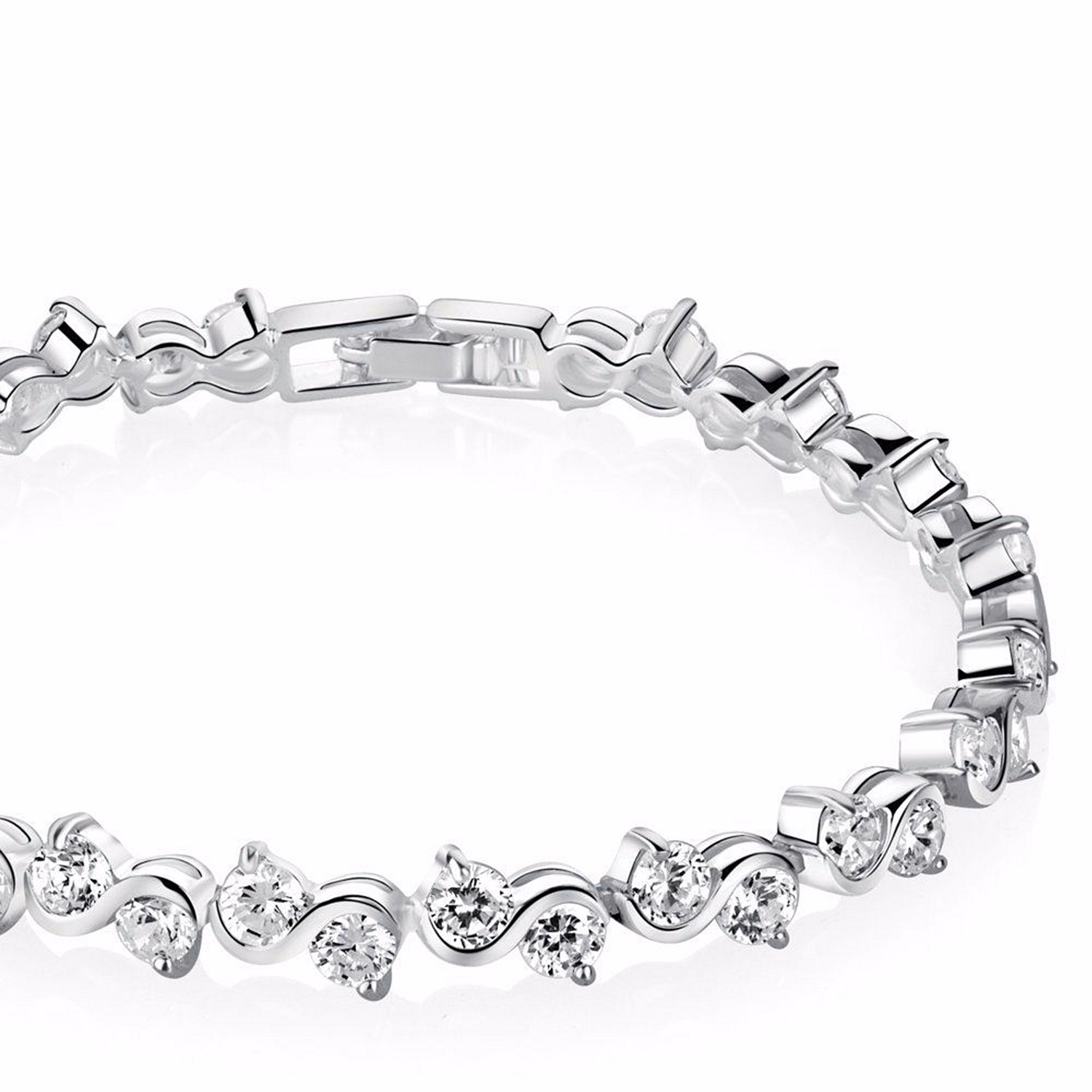 Bracelet Clear CZ Stones