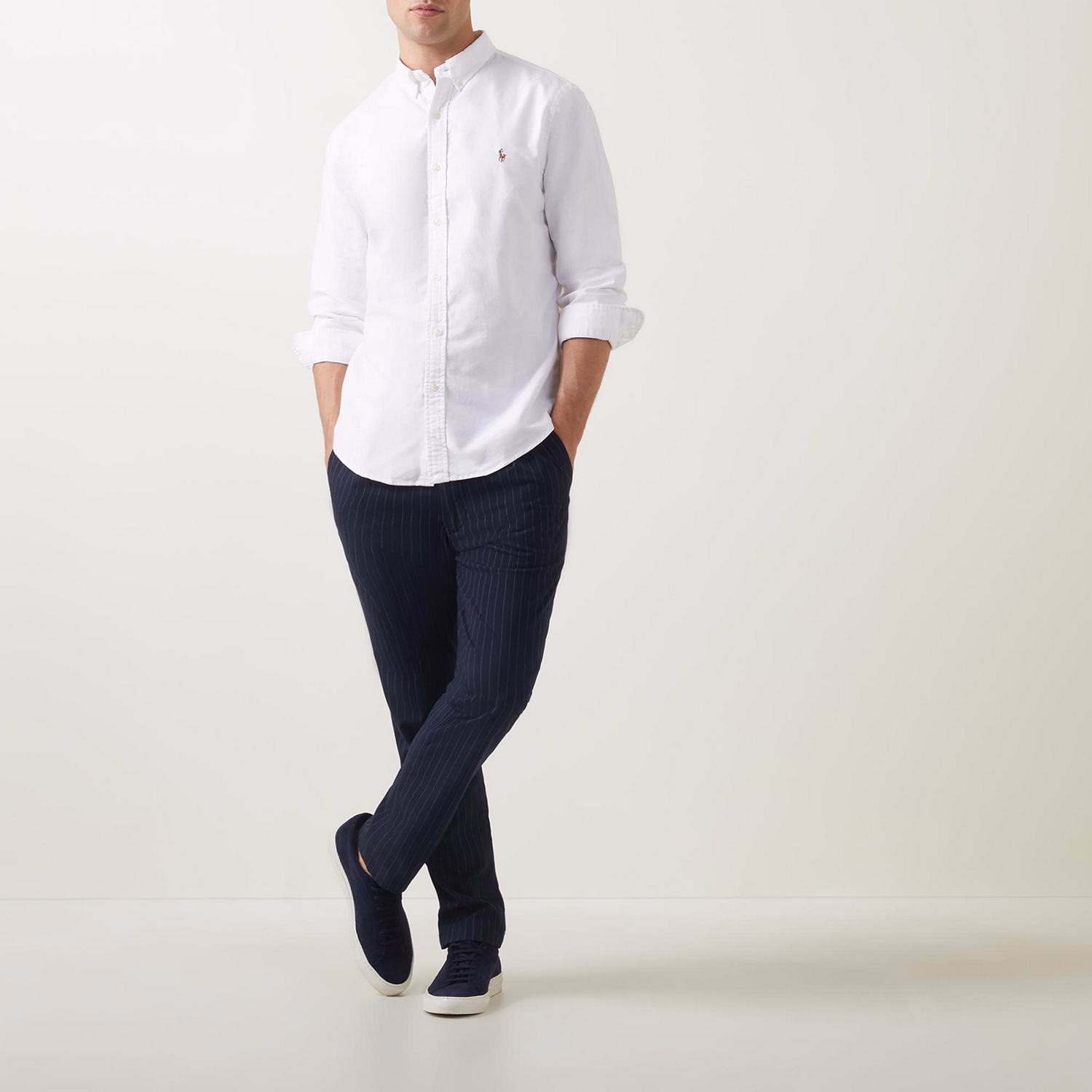 Logo Slim Fit Oxford Shirt