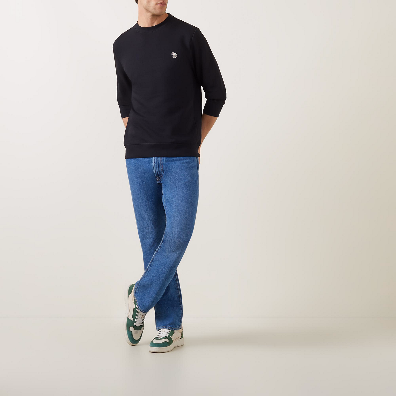 Zebra Logo Crew Neck Sweatshirt