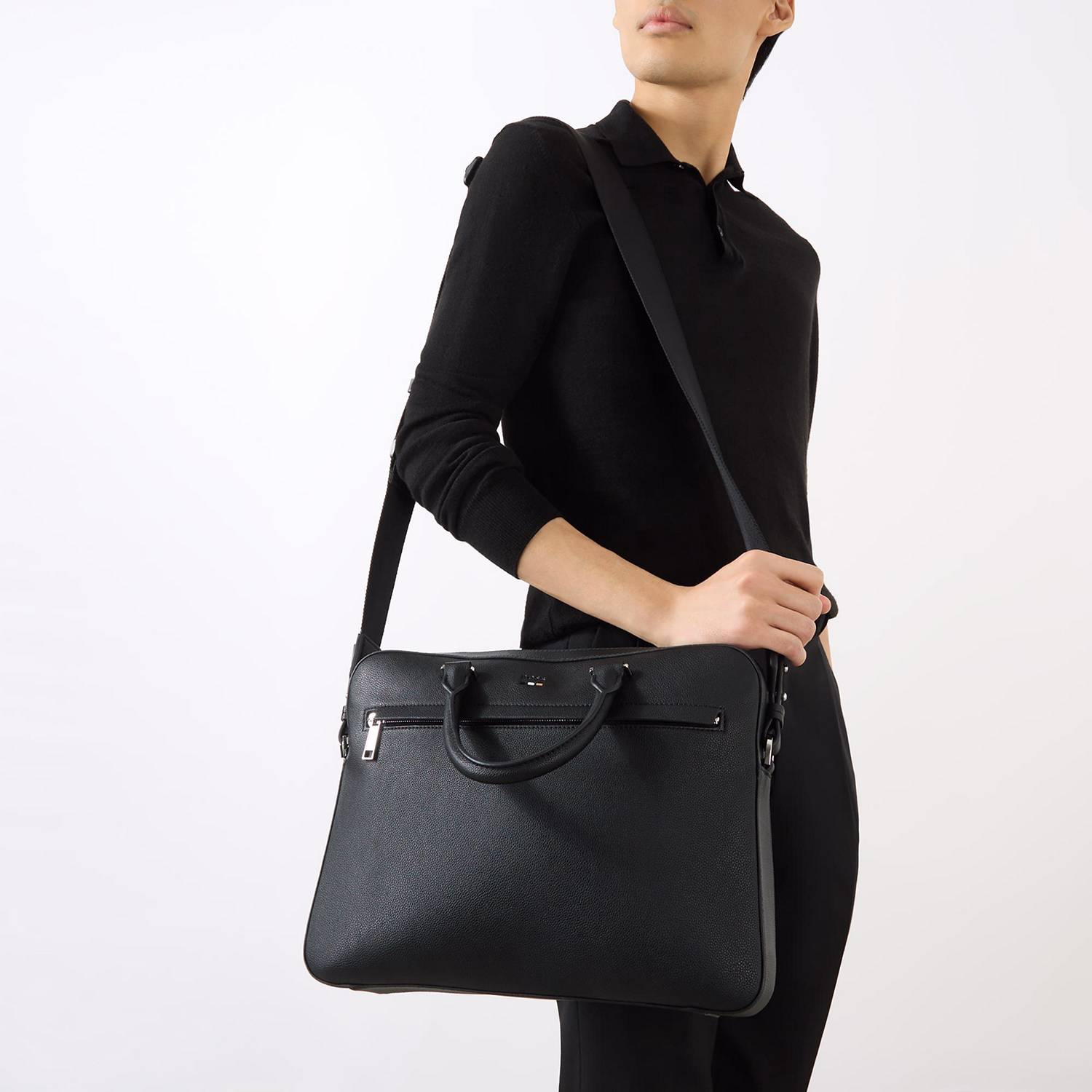 Ray Faux Leather Briefcase