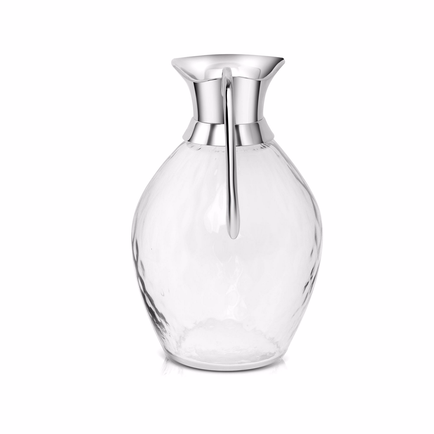 Glass Jug with Metal Handle
