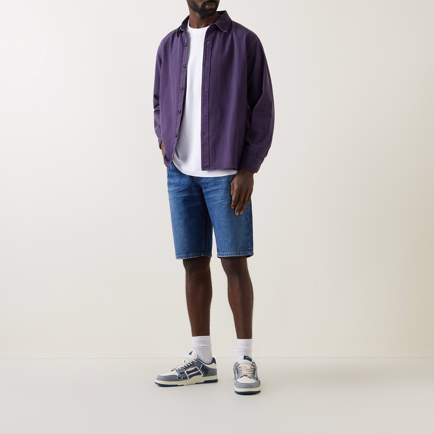 Mid-Rise Slim Fit Shorts