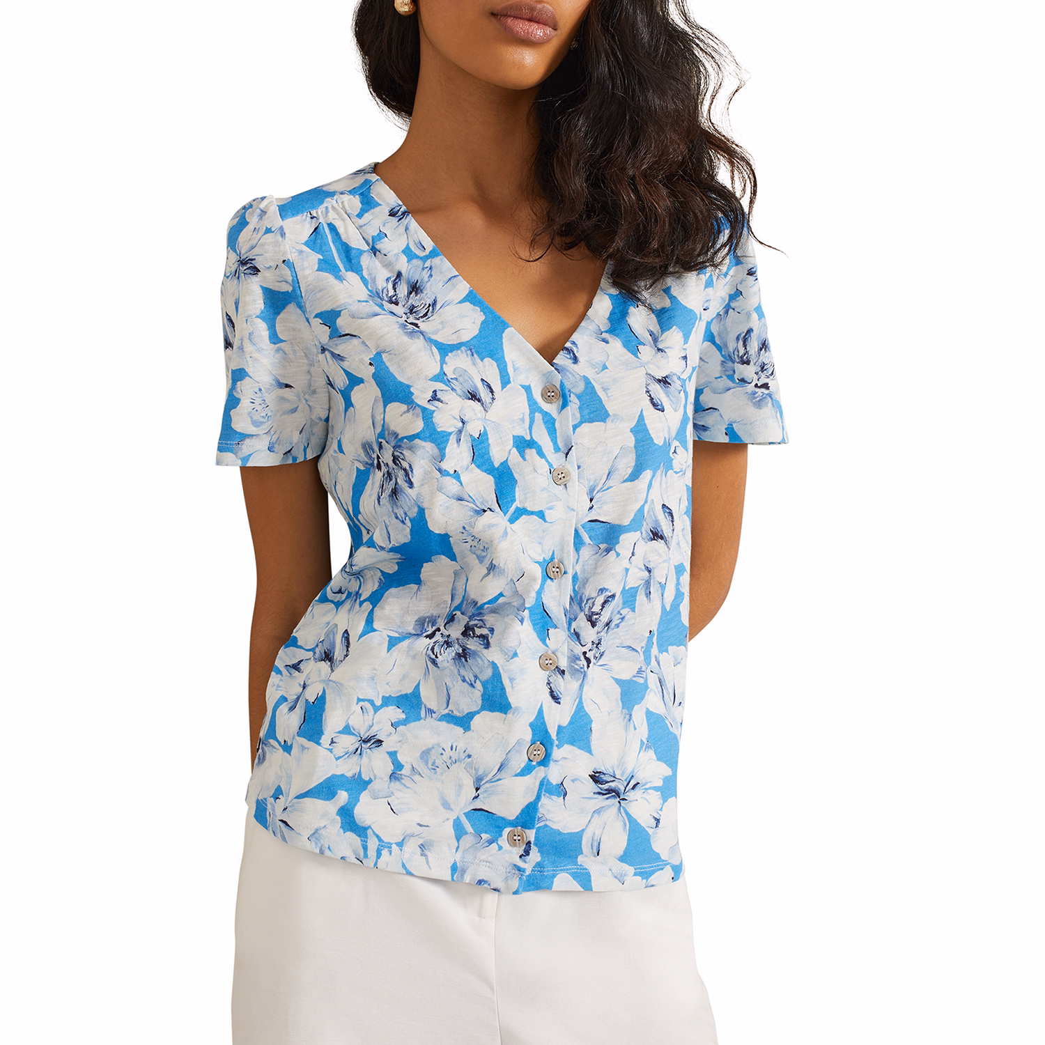 Lorenna Floral Print Blouse