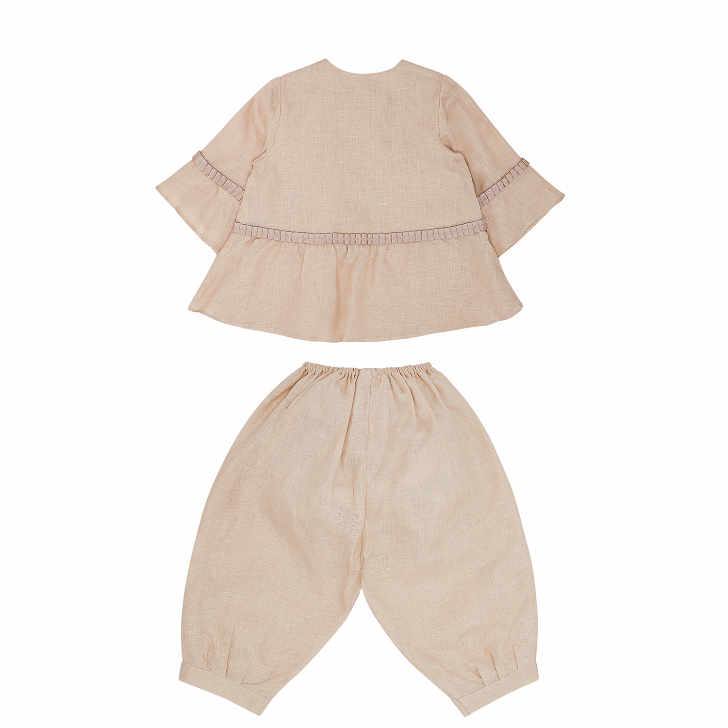 Christening Shirt And Bottoms Set