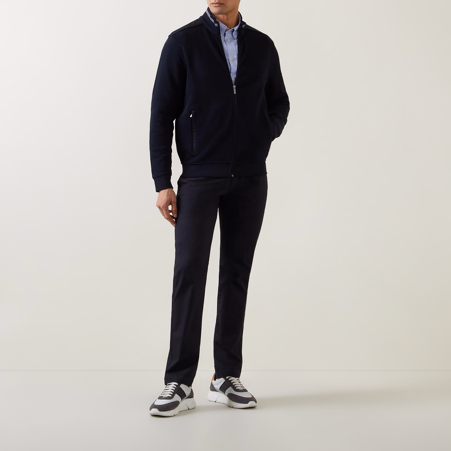 Contrast Trim Sweatshirt