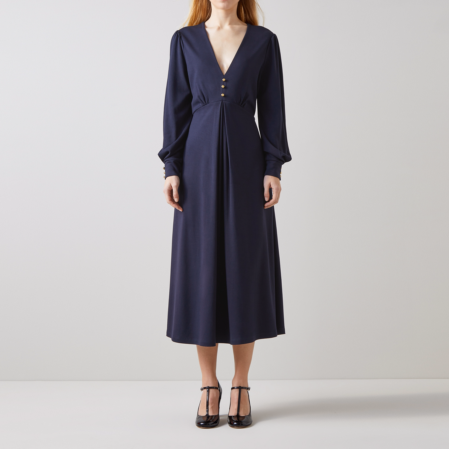 Jenny Button Detail Dress