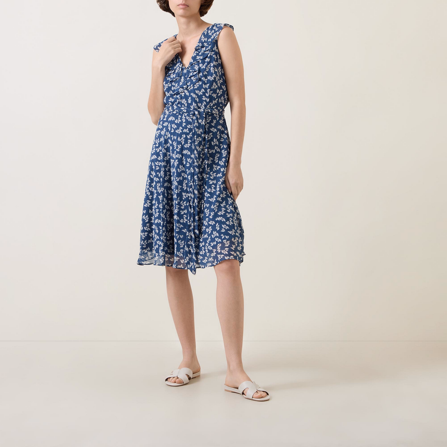 Tarvaight Printed Belted Dress