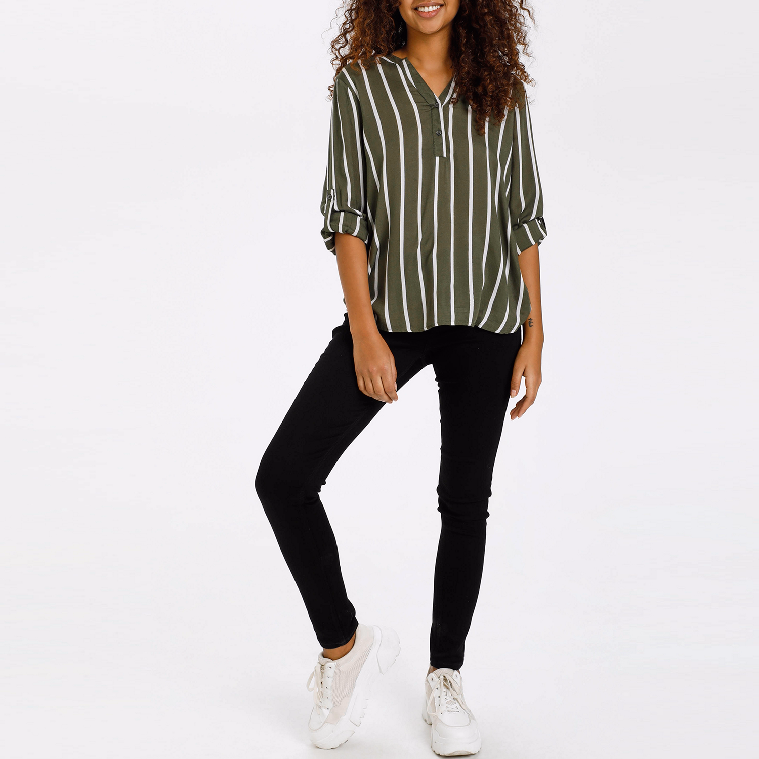 Stridy Striped Blouse