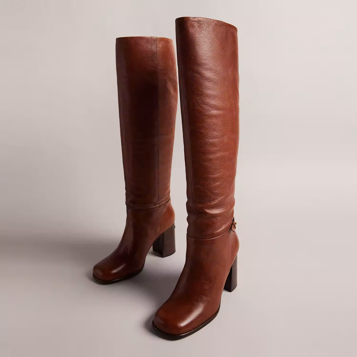 Charona Leather Knee-High Boots