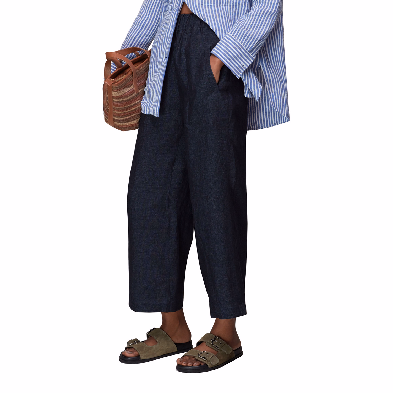 Linen Indigo Trousers