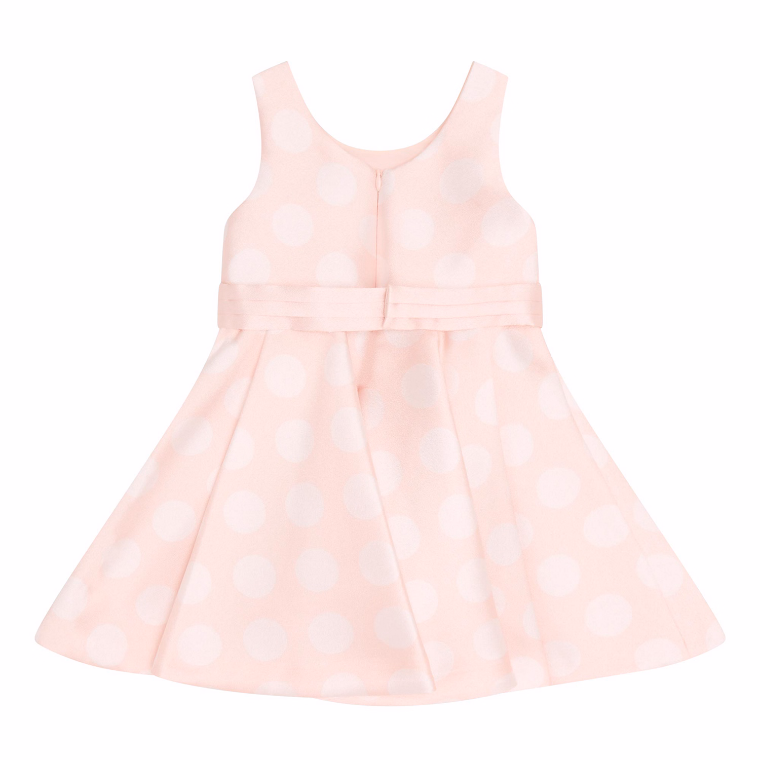 Satin Polka-Dot Dress